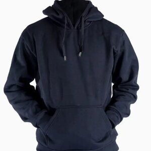 LEEHANTON Men's Black Oversized Hoodie Sweatshirt NWT NEW